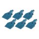 thumbnail image 1 of Air jet nozzle,plastic flat blowing duck nozzle Blowing nozzle ABS plastic nozzle widening air knife blowing nozzle multi-hole nozzle(Blue)(6pcs), 1 of 4
