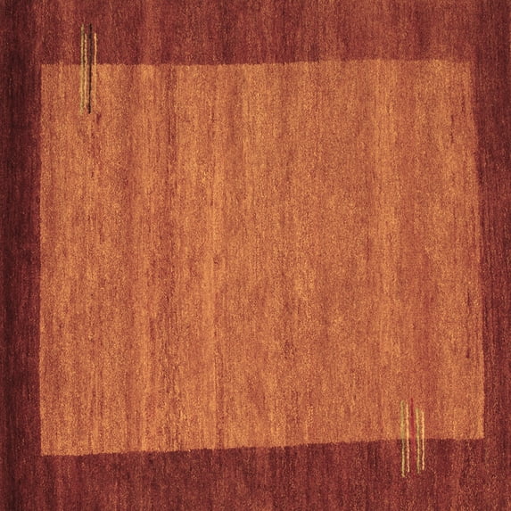 Ahgly Company Indoor Square Abstract Brown Contemporary Area Rugs, 8' Square
