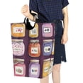 thumbnail image 4 of Yayeee Freestanding Laundry Hamper with Handle Collapsible Large Storage Basket for Clothes, Purple Jam, 4 of 7