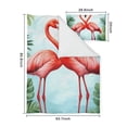 thumbnail image 5 of Palm Leaves and Flamingo Duvet Cover and Pillowcase Set for Single Bedding, Bedroom Accessories for Kids Teens, 5 of 5