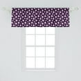 thumbnail image 2 of Ambesonne Retro Window Valance, Circles Dots Short Lines, 54" X 18", Dark Purple Pale Pink, 2 of 3