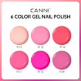 thumbnail image 2 of Set de esmaltes de uñas en gel CANNI, 6 colores, 9 ml, sin hemas, rosa, 2 of 9