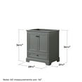 thumbnail image 6 of Wyndham Collection Deborah 30"Metal Single Bathroom Vanity in Chrome/White, 6 of 7