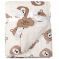 thumbnail image 4 of Manta Esencial para Bebé 89x76 cm Sherpa y Forro Polar Reversible, 4 of 5