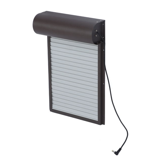 Battery Operated Automatic Chicken Coop Door, Auto Chicken Coop Door Opener With Timer For Duck Goose 100-240V Brown Automatic Chicken Coop Door Opener