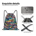 thumbnail image 4 of Fotbe Colorful Carp Streamer Bolsa Mochila con Cordón Estampada, Bolsa de Gimnasio Deportiva, Bolsa Cinch, Bolsa con Cordón para Hombres y Mujeres-Medium, 4 of 6