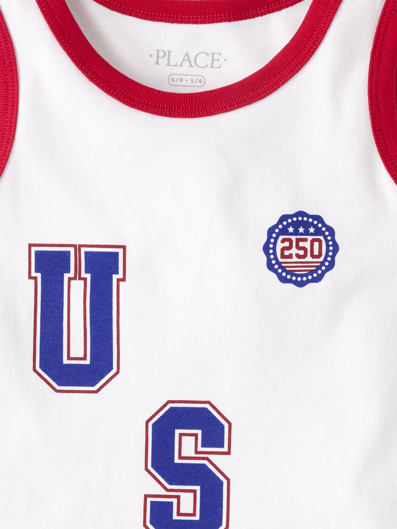 The Children's Place Boys Sleeveless USA Tank Top, Sizes S-XXL