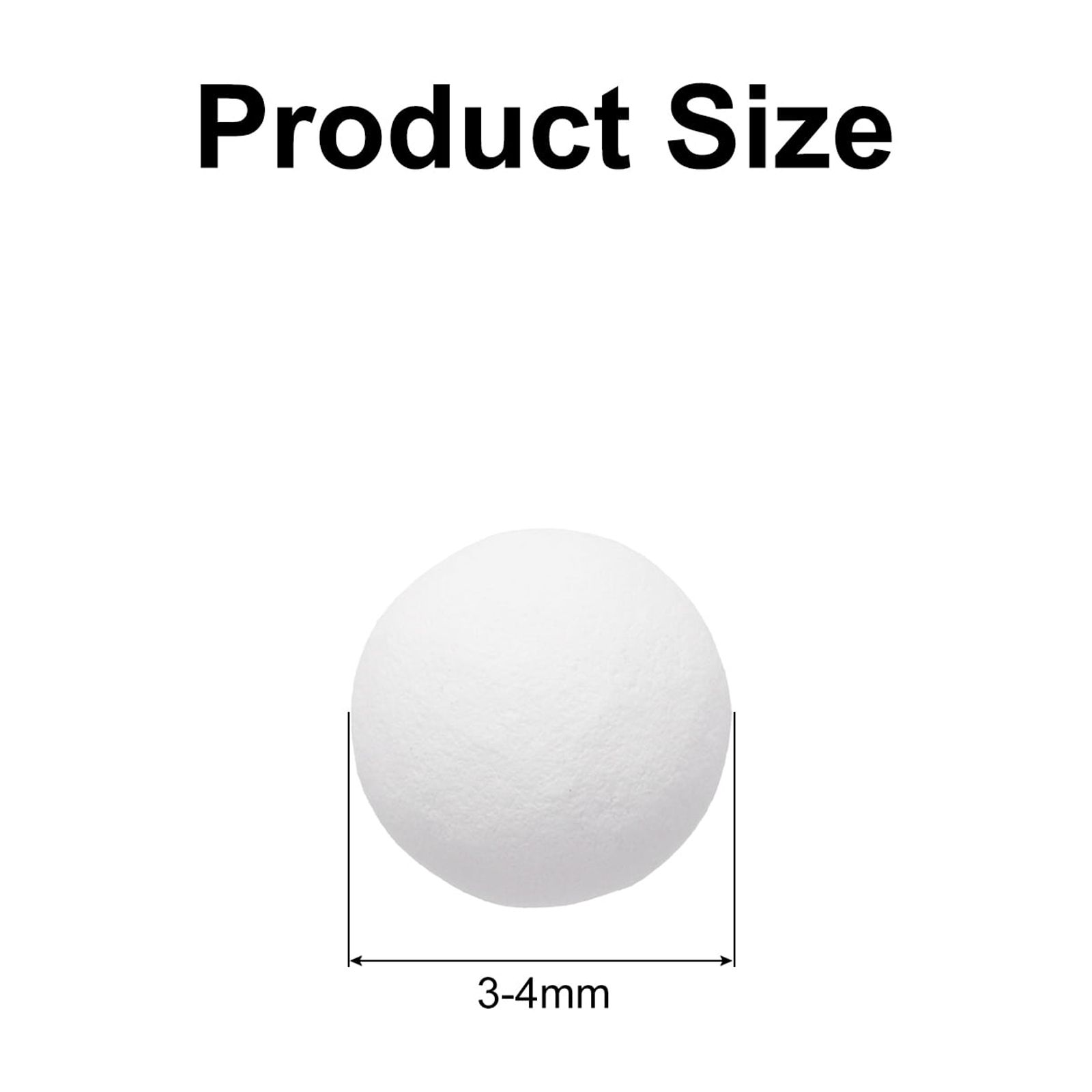 Unique Bargains 3Pcs Replacement Shower Head Bead for Filter 3-4mm White