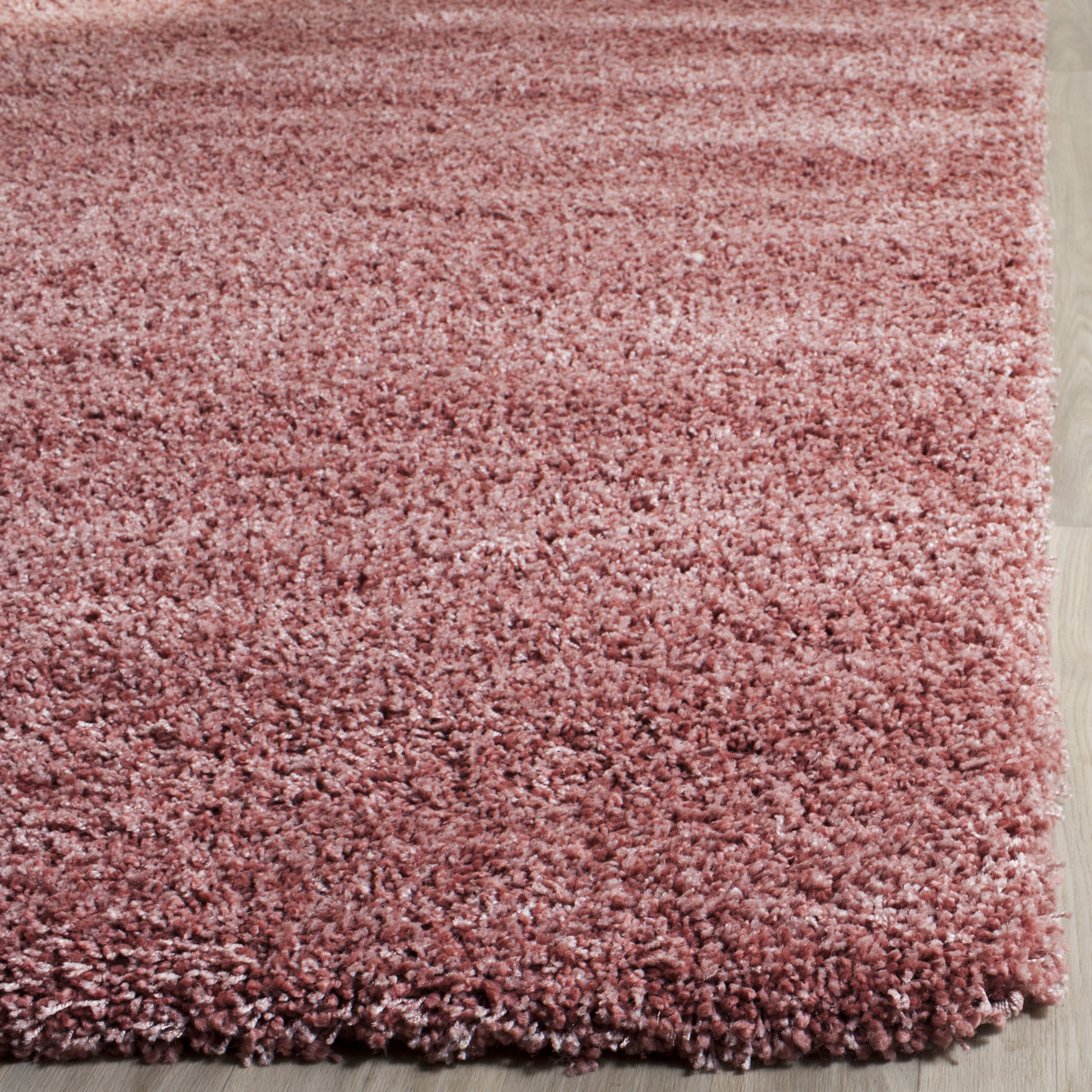 SAFAVIEH California Plush Solid Shag Runner Rug, Rose, 2'3" x 13' - Modern Design, Rose, Non-Shedding & Easy Cleaning, Ultra Plush Thick Pile, Ideal for Living Room, Bedroom, Entryway, Hallway