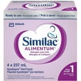 thumbnail image 1 of Similac Alimentum Hypoallergenic Baby Formula, Infant Formula, 0+ Months, 4x237 ml ready to use bottles, 1 of 7