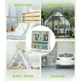 thumbnail image 5 of Geevon Digital Indoor Thermometer Hygrometer, Wireless Temperature Humidity Meter with Comfort Index, 1*AAA Battery, Calendar, Small Room Temperature Monitor for Home, Greenhouse, Bedroom(White), 5 of 9