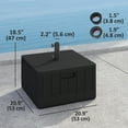 thumbnail image 3 of Outsunny Base de Parasol de Patio Remplissable Support de Parasol avec Roues, Noir, 3 of 10