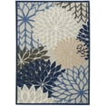 thumbnail image 2 of Nourison Aloha Indoor/Outdoor Blue/Multicolor 3'6" x 5'6" Area Rug, (4x6), 2 of 9