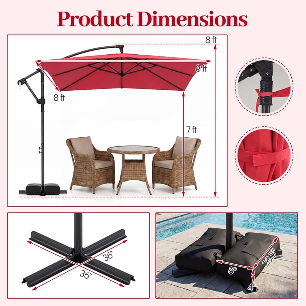 club piscine patio umbrellas Striped Market Umbrella - 9 ft. (2.7 m)