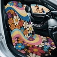 thumbnail image 2 of Garronmavis Retro Flower Power Car Seat Towel Covers Yoga Towel Car Seat Cover Portable, 2 of 7