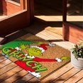 thumbnail image 4 of Christmas Grinch Rugs & Doormats Christmas Door Mat Outdoor Welcome Mat For Front Door, Entryway Christmas Carpet, 23.7X 15.9 Inch Funny Door Mats , Anti-Slip Rug Decorations For Home, 4 of 4