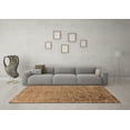 thumbnail image 3 of Ahgly Company Indoor Square Oriental Brown Industrial Area Rugs, 3' Square, 3 of 4