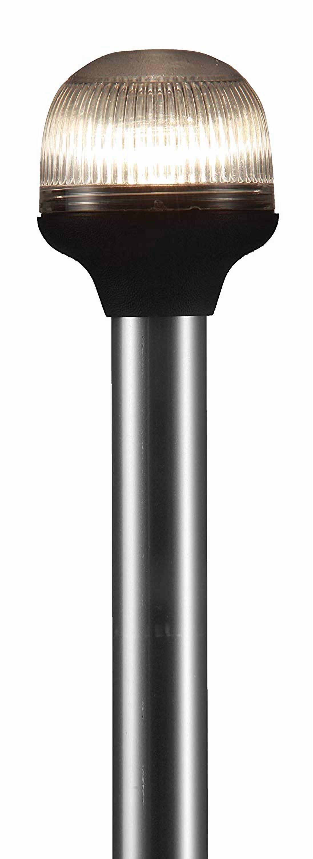 Attwood 2NM All-Round Anti Glare Fold-Down Lights with Black Composite Lightarmor Base & Aluminum Pole