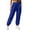 Blue, variant on Tqcoqu Women's High Waist Elastic Jogger Pants with Cargo Pockets,Solid Casual Sweatpants,2026 Trendy Womens Clothes,Blue Women's S-XXL