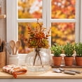 thumbnail image 6 of Racsoh Clear Glass Pumpkin Vase, Transparent Hydroponic Flower Vessel, Thanksgiving Table Centerpiece, for Dried Fresh Flowers Home Decor (Clear), 6 of 6
