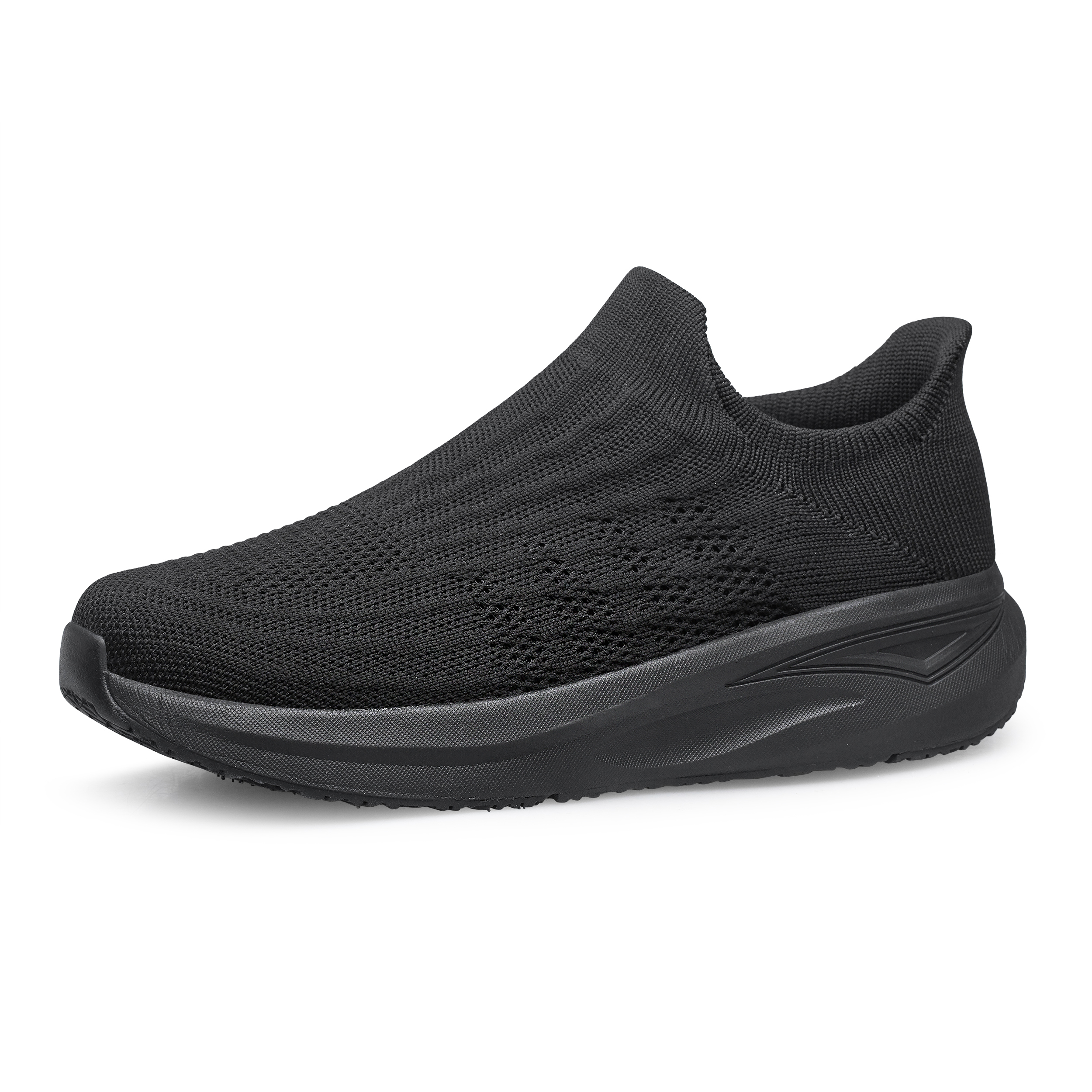 UUYOUNI Men's Slip on Walking Shoes Non Slip Gym Workout Shoes Breathable Mesh Walking Mens Sneakers