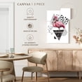 thumbnail image 5 of Elephant Stock Modern Flamingo Wall Art - Vertical Multi Panel Canvas - Hallway Wall Decor - Animal Multi Panel - Pink And White Decor - 28" x 45", 5 of 8