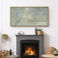 thumbnail image 2 of IDEA4WALL Extra Large Framed Canvas Print Wall Art Whispering Reeds Abstract Pastel Fine Art Antique Wall Decorative Spring Green Landscape Painting Artwork for Rooms - 60"x30", 2 of 5