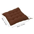 thumbnail image 3 of AuroraX Thick Brushed Office Chair Cushion for Pressure Relieves Tailbone Sciatica Pain Cozy Coffee Solid Color Seat Cushion for Garden, Patio, Office,Home Chairs 15"x15", 3 of 4