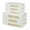 White Solid Rectangle S/2 11", 9"H, variant on DecMode Faux Storage Book Black Canvas Decorative Box with White Live, Laugh, Love Text, 2 Count