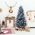 thumbnail image 4 of Gymax 7 FT Flocked Christmas Tree Artificial Xmas Tree w/270 Branch Tips &Pine Needles, 4 of 10