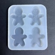 BQBQERT Silicone Cake Mold Fondant Gingerbreads Man Shaped Baking Tools Silicone Candy Suitable for Holiday Baking