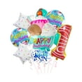 thumbnail image 3 of Globos de helado, globos de , número de feliz cumpleaños de donut, globos de números enormes para decoraciones de suministros de fiesta de cum Numero 1, 3 of 8