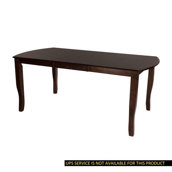 Miekor Furniture Dark Cherry Finish Simple Design Dining Table with Separate Extension Leaf Mango Veneer Wood Dining Furniture W5U366