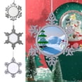thumbnail image 7 of Luoshdecor Snowflake Photo Christmas Ornaments, Snowflake Xmas Hanging Gift Ornaments for Winter Decorations Souvenir Gift, 7 of 7