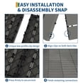 thumbnail image 5 of Garvee 9-Pack 12"x12" Interlocking Composite Deck Tiles for Patio, Balcony, Porch, Poolside, Grey, 5 of 8