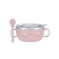 thumbnail image 1 of ZenBath Baby Feeding Baby Bowl Stainless Steel Insulation Bowl Spoon Set Children Tableware, 1 of 3