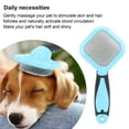 thumbnail image 5 of BIMZUC Cat Brush Painless Massage Hair Removal Needle Comb for Small Medium Large Dogs and Cats Blue, 5 of 9