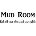 thumbnail image 2 of VWAQ Mud Room Kick Off Your Shoes and Stay A While Vinyl Quotes Wall Decal, 2 of 2