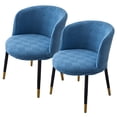 thumbnail image 1 of piezas Funda para sillón con respaldo curvo redondo Funda para silla suave elástica Funda para silla decorativa moderna de mediados de siglo para cocina Sala de estar, 1 of 5