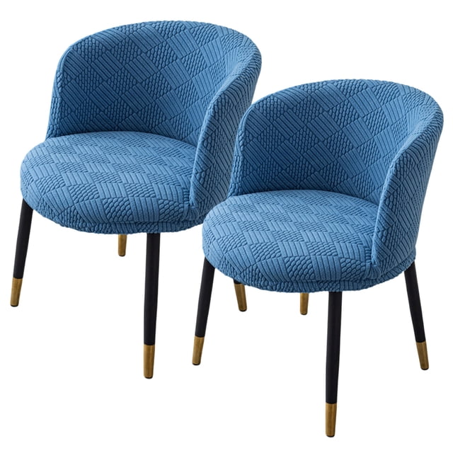 piezas Funda para sillón con respaldo curvo redondo Funda para silla suave elástica Funda para silla decorativa moderna de mediados de siglo para cocina Sala de estar