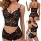 thumbnail image 4 of Ropa interior sexy perspectiva sexy encaje arnés ajustable pecho envoltura traje de tres puntos sexy, 4 of 5