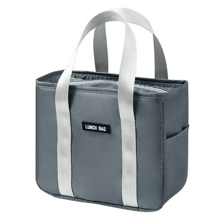 Hecnuo Insulated Lunch Bag with Side Pocket Thermal Leak Proof Lunch Tote for Adults for Keeping Lunches Hot or Cold During Work Picnics or Travel with A Reusable Insulated Lunch Bag.