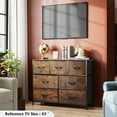 thumbnail image 2 of 7 Drawer Dresser TV Stand, Dressers for Bedroom, Fabric Storage Tower, Hallway, Entryway, Closets, Sturdy Steel Frame, Wood Top, Easy Pull Handle, 2 of 15