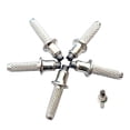 thumbnail image 3 of 5x Alpenstocks punta de varilla bastones de senderismo accesorio bastones antideslizantes sombrero suministros de viaje punta de bastón de senderismo, 3 of 8