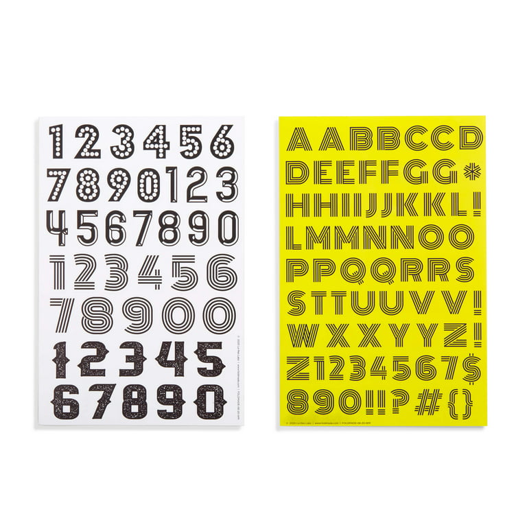 Sticko Alphabet Stickers Bright Multi Pattern
