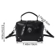 thumbnail image 2 of Jiibva Gothic Cross Skull Shoulder Bag for Women Punk Studded Crossbody Bag Handbag PU Leather Shoulder Bag Halloween Ladies Purses, 2 of 7