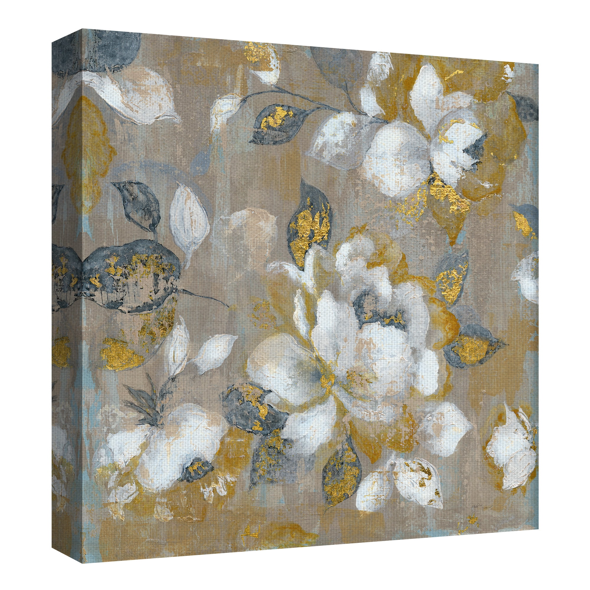 Masterpiece Art Gallery Honey Garden Flowers By Tava Studios Canvas Art Print 24" x 24"