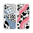 thumbnail image 1 of 0829 2 Pack Leopard Pattern for iPhone 13 Pro Max 6.7 Inch Phone Case,Fashions Cow Print Aesthetic Design Cases Soft Silicone Slim TPU Shockproof Protective Fundas for Teen Girls Women,Pink&Blue, 1 of 1