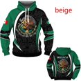 thumbnail image 3 of Sudadera con capucha con estampado mexicano para hombre, sudadera informal con estampado 3D, sudadera holgada informal de gran tamaño, ropa de calle, 3 of 5