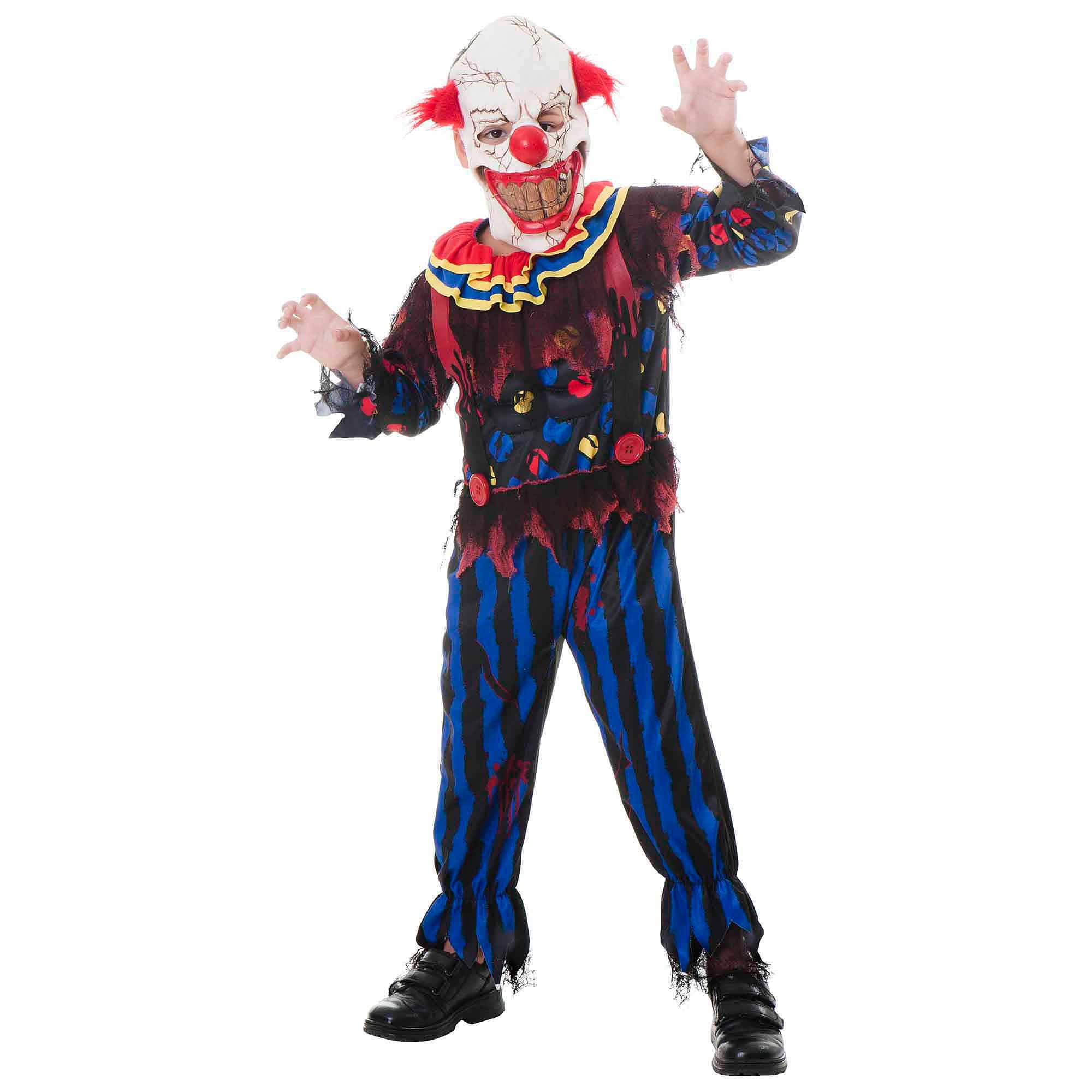 Scary Clown Child Halloween Costume - Walmart.com